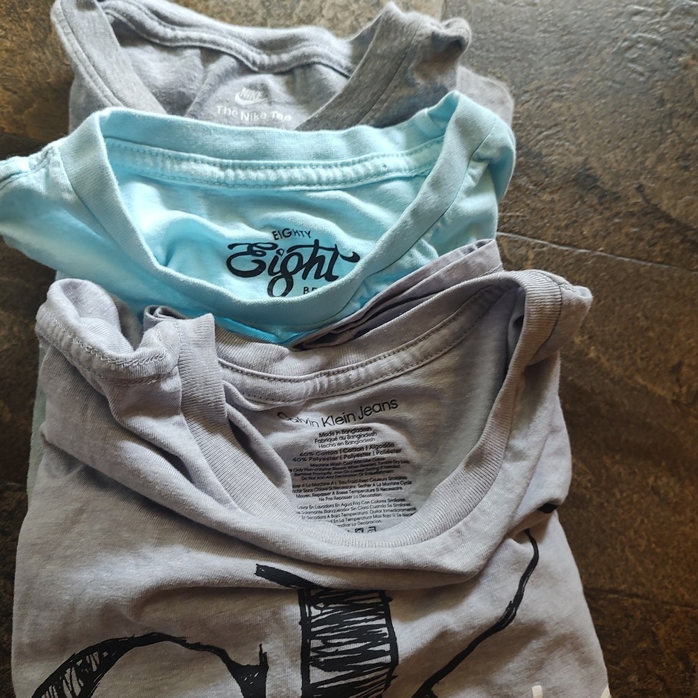 Nike Calvin Klein Eighty Eight T-Shirt Bundle Kids Multicolor Excellent Logo Tee